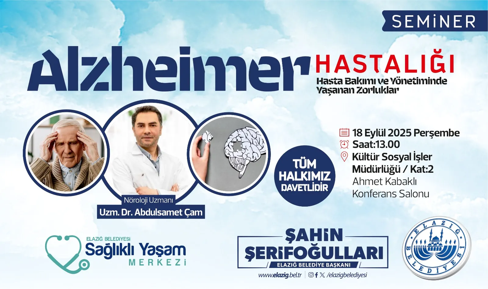 Elazığ Belediyesi’nden Alzheimer Hastalığı Bilgilendirme Semineri